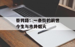 蔡锷路：一条街的前世今生与市井烟火