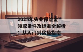 2025年失业保险金领取条件及标准全解析：从入门到实操指南
