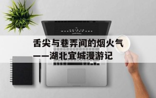 舌尖与巷弄间的烟火气——湖北宜城漫游记