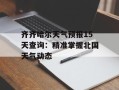 齐齐哈尔天气预报15天查询：精准掌握北国天气动态