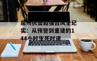 泉州抗击超强台风全纪实：从预警到重建的144小时生死时速