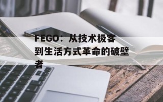 FEGO：从技术极客到生活方式革命的破壁者