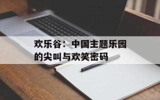 欢乐谷：中国主题乐园的尖叫与欢笑密码