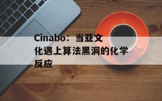 Cinabo：当亚文化遇上算法黑洞的化学反应