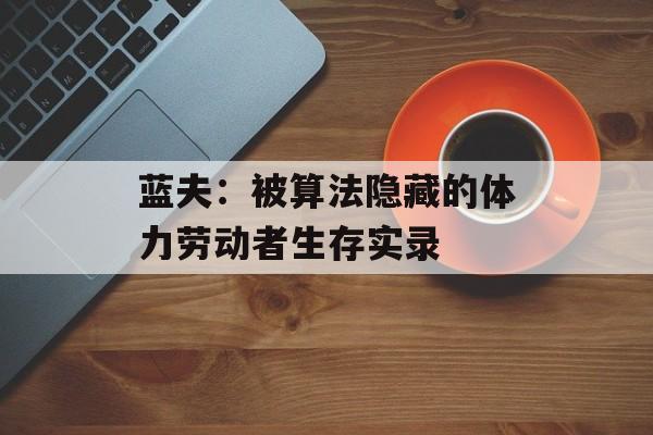 蓝夫：被算法隐藏的体力劳动者生存实录-第1张图片-