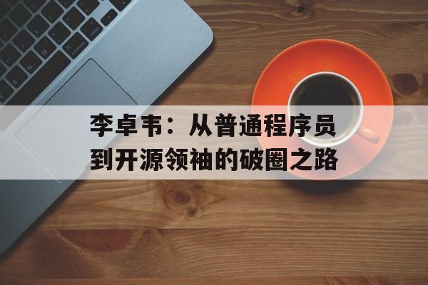 李卓韦：从普通程序员到开源领袖的破圈之路-第1张图片-