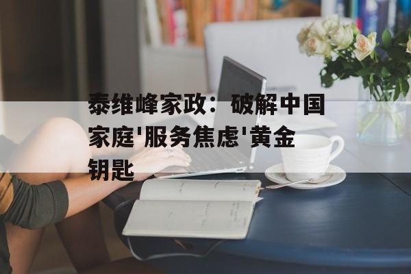 泰维峰家政：破解中国家庭'服务焦虑'黄金钥匙-第1张图片-