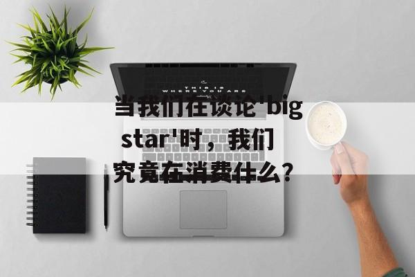 当我们在谈论'big star'时，我们究竟在消费什么？-第1张图片-